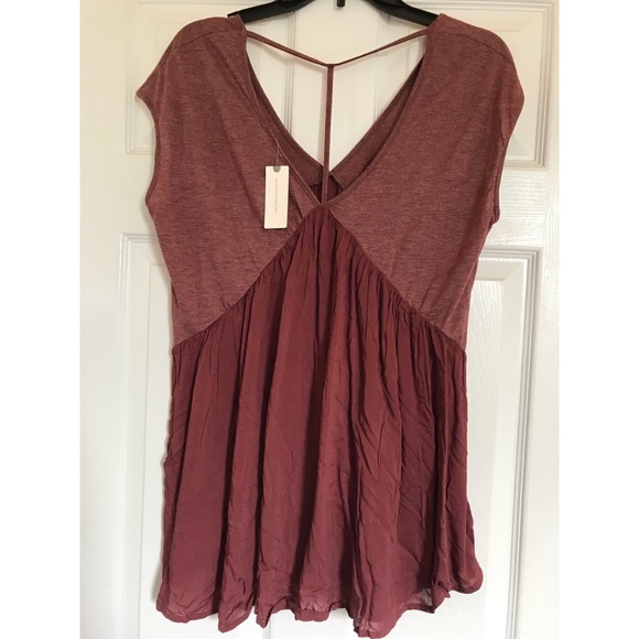 NWT - S - Meadow Rue Raspberry Trapeze Top - Picture 3 of 3